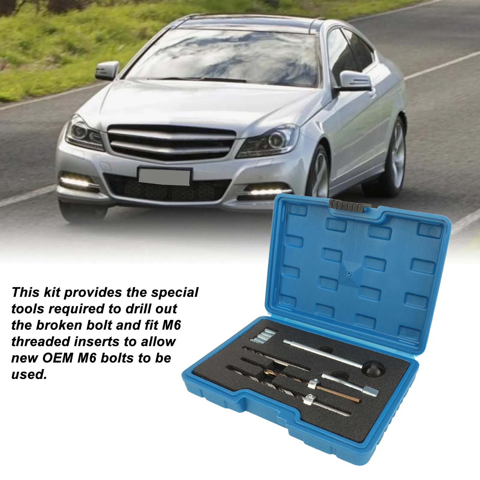 

10PCS Injector Clamping Bolt Thread Repair Kit High Strength Replacement for Benz CDi Engines
