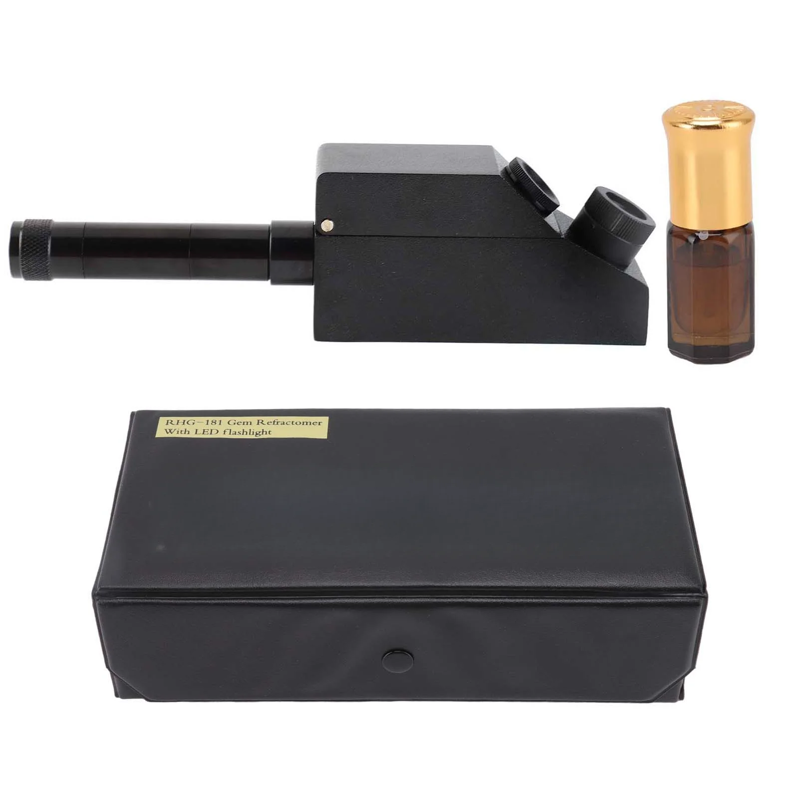 RHG-181 Portable Gemstone Refractometer 1.30-1.81 Range With LED Light For Jewelry Testing And Identification Tool