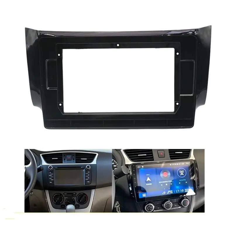 Dash Installation Trim Kit 10.1Inch Car Radio Fascia For Nissan Sentra Sylphy 2016-2019 Stereo Frame Head Unit Panel