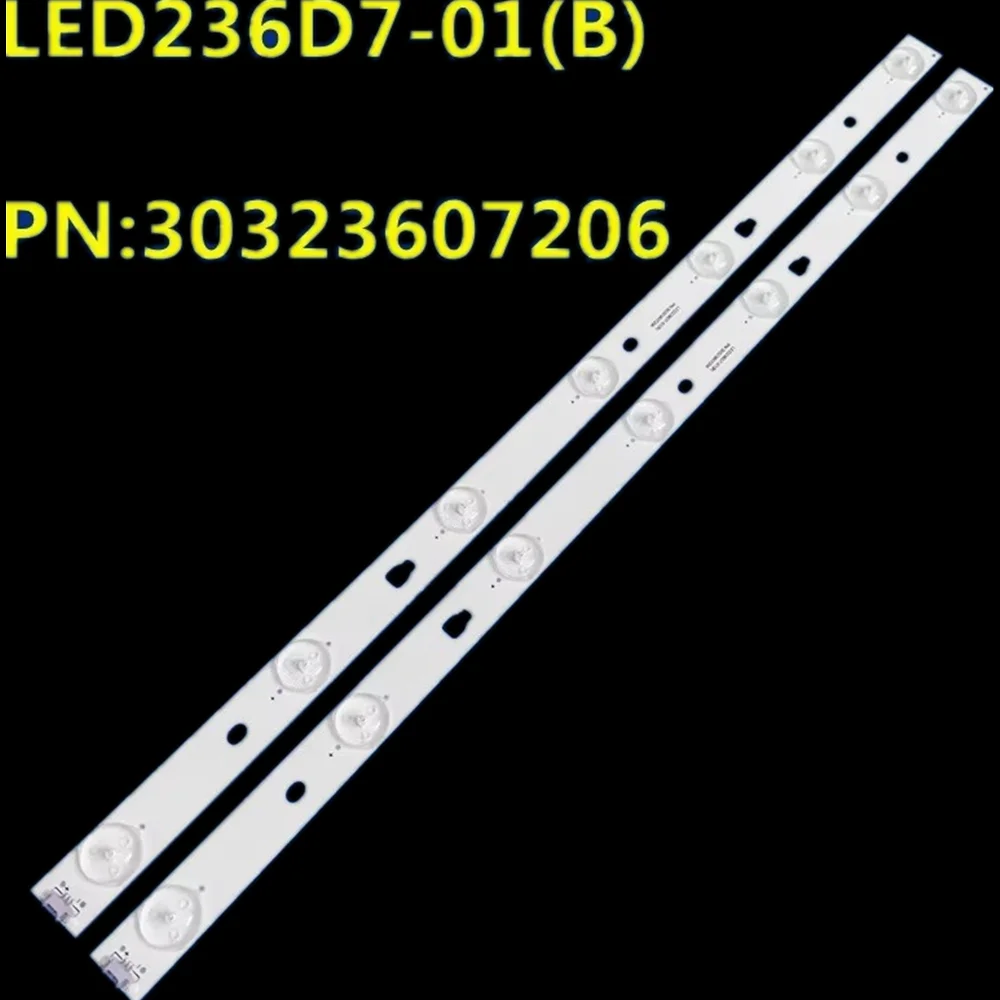 2PCS LED Backlight Strip LED236D7-01(B) PN:30323607206 LE24B8000 TF-LED24S38T2 PLE-2405HD V236BJ1-P01
