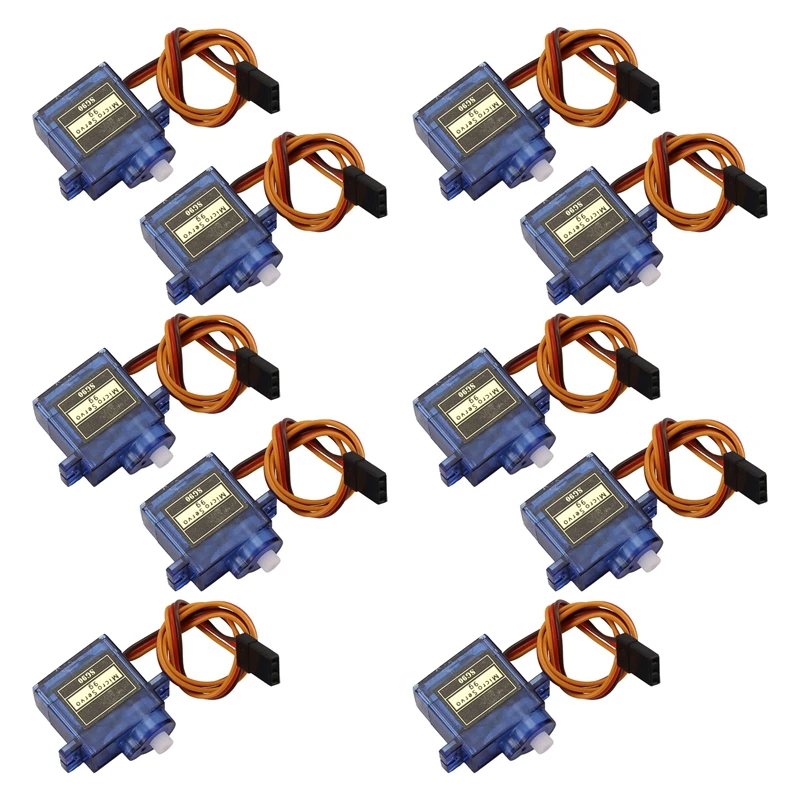 10Pcs SG90 9G Micro-Servo For RC Airplanes Fixed Wing Airplane Model Telecontrol Airplane Toy Servo Motor 450 Helicopter