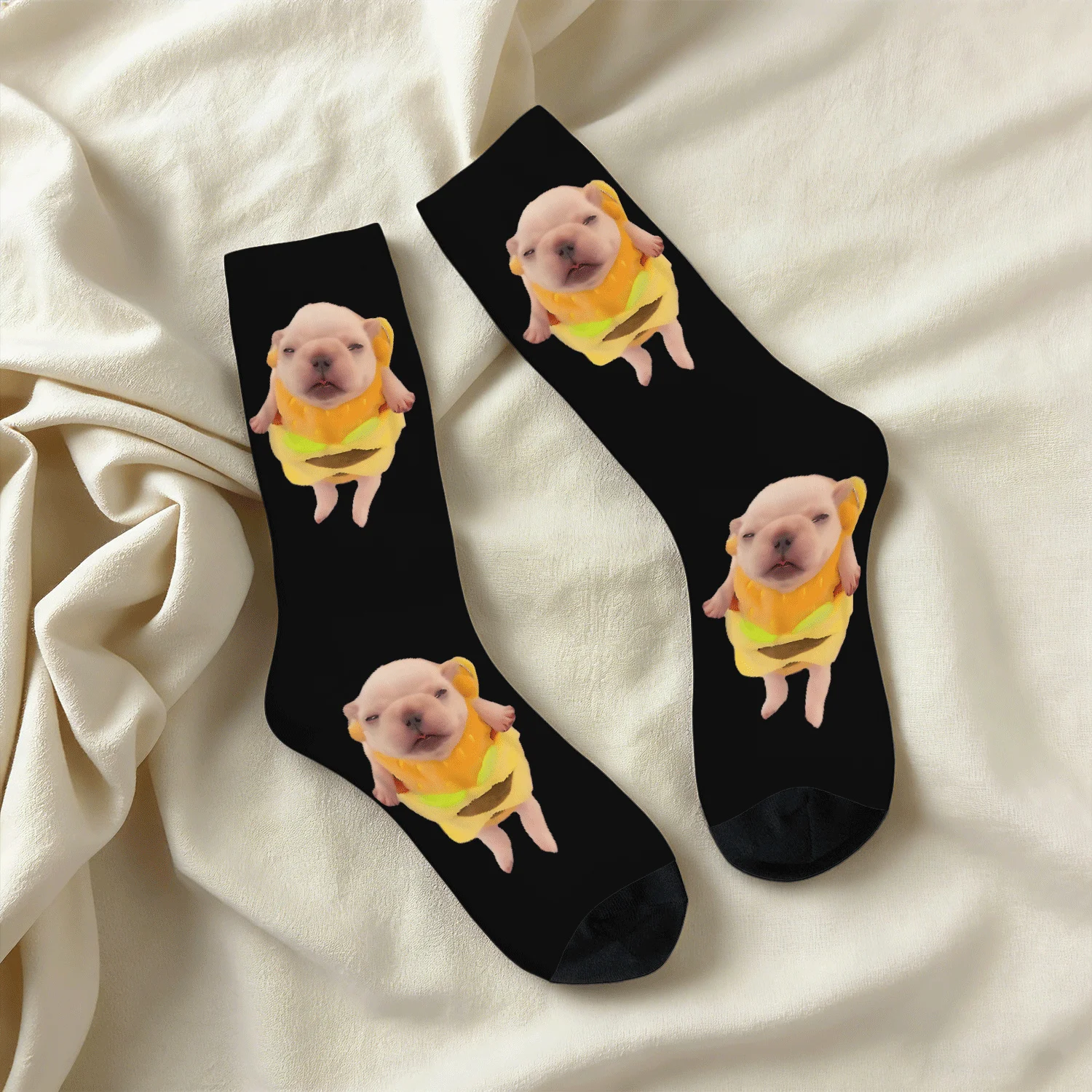 

Funny Pibble Meme Dog Meme Wash My Belly Meme, Breathable Comfy Sports Street Style Socks All-Season Unisex