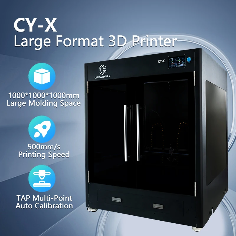 Creativity 3D Printer Corexy CY-X  Large Size 1000 X1000X1000mm DIY FDM 3D Printer 500mm/s High Speed Printing PLA/ABS Printer