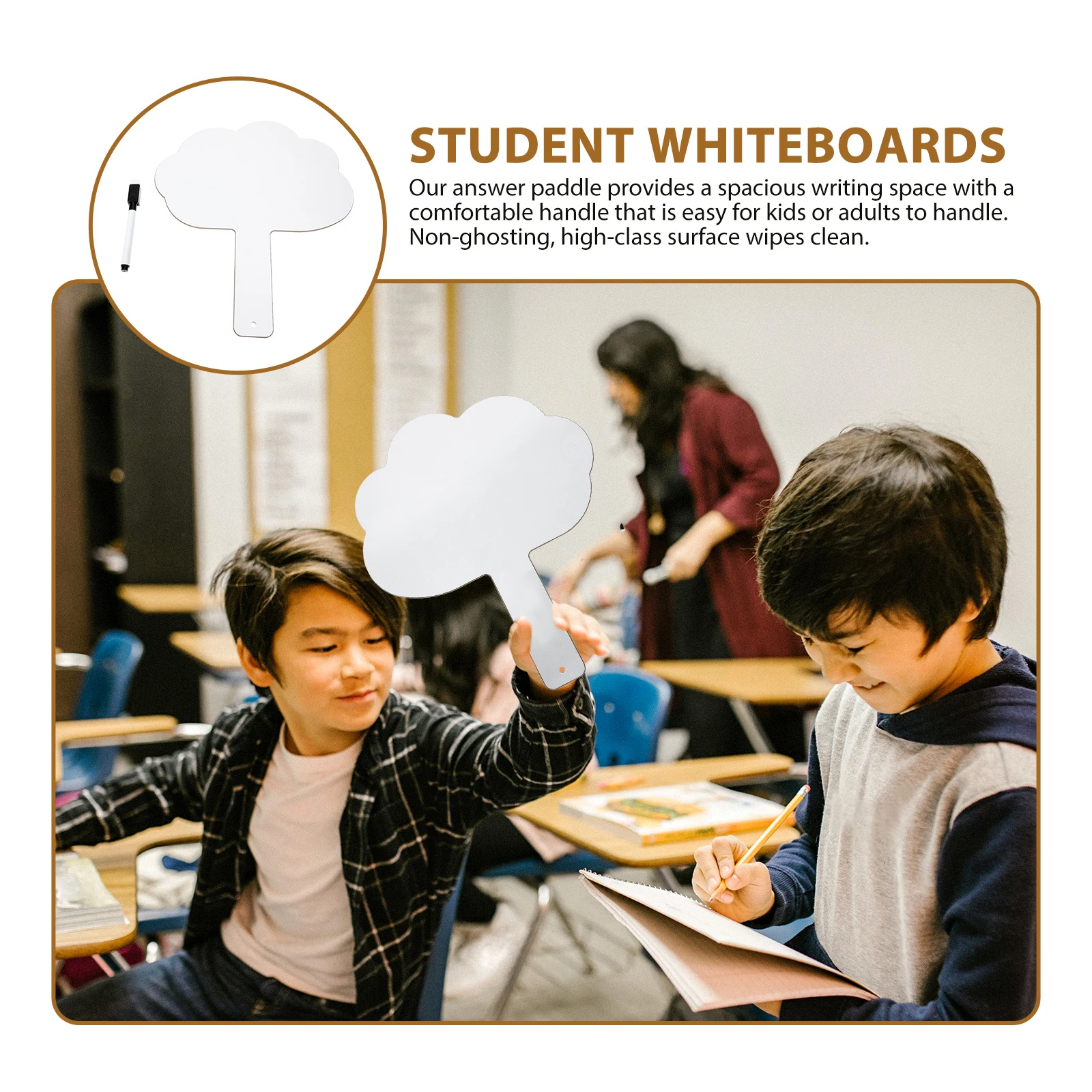 

3 Sets Student Whiteboard Children's Graffiti Whiteboards Chalk Marker Chalkboard Accessories Wooden Portable Dry Erase School