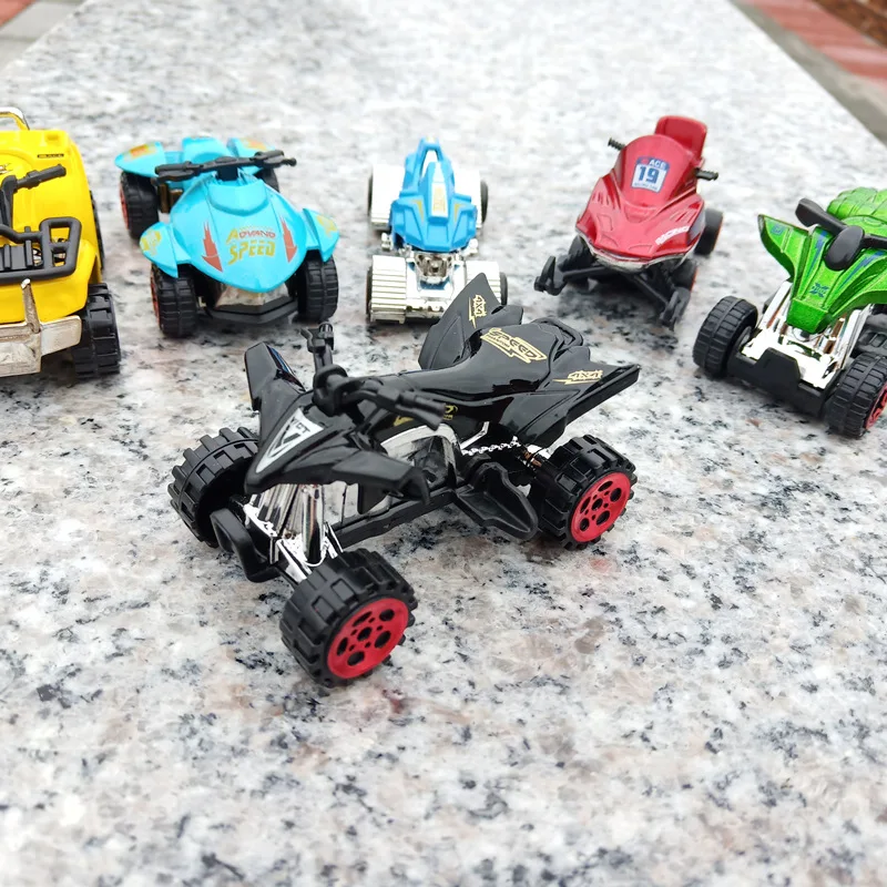 Children Alloy Car Model Mini Simulation Beach Motorcycle Series Sliding Toys Inertia Car Toy Boy Best Gift Children Puzzle Toys