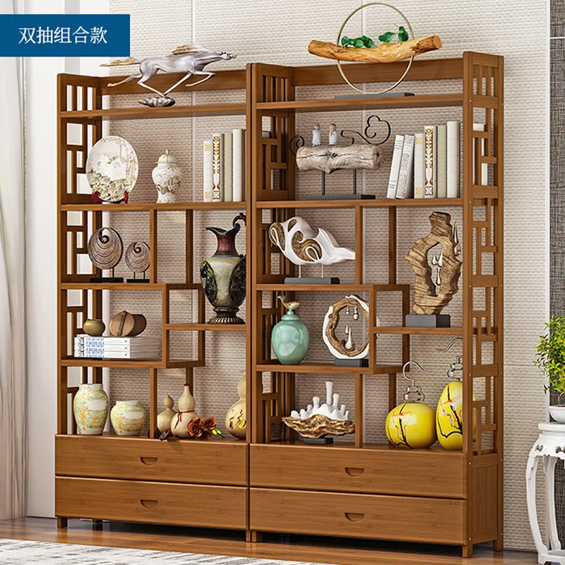 LH solid wood Chinese-style household entrance partition tea set Bogu frame office Duobao pavilion decoration