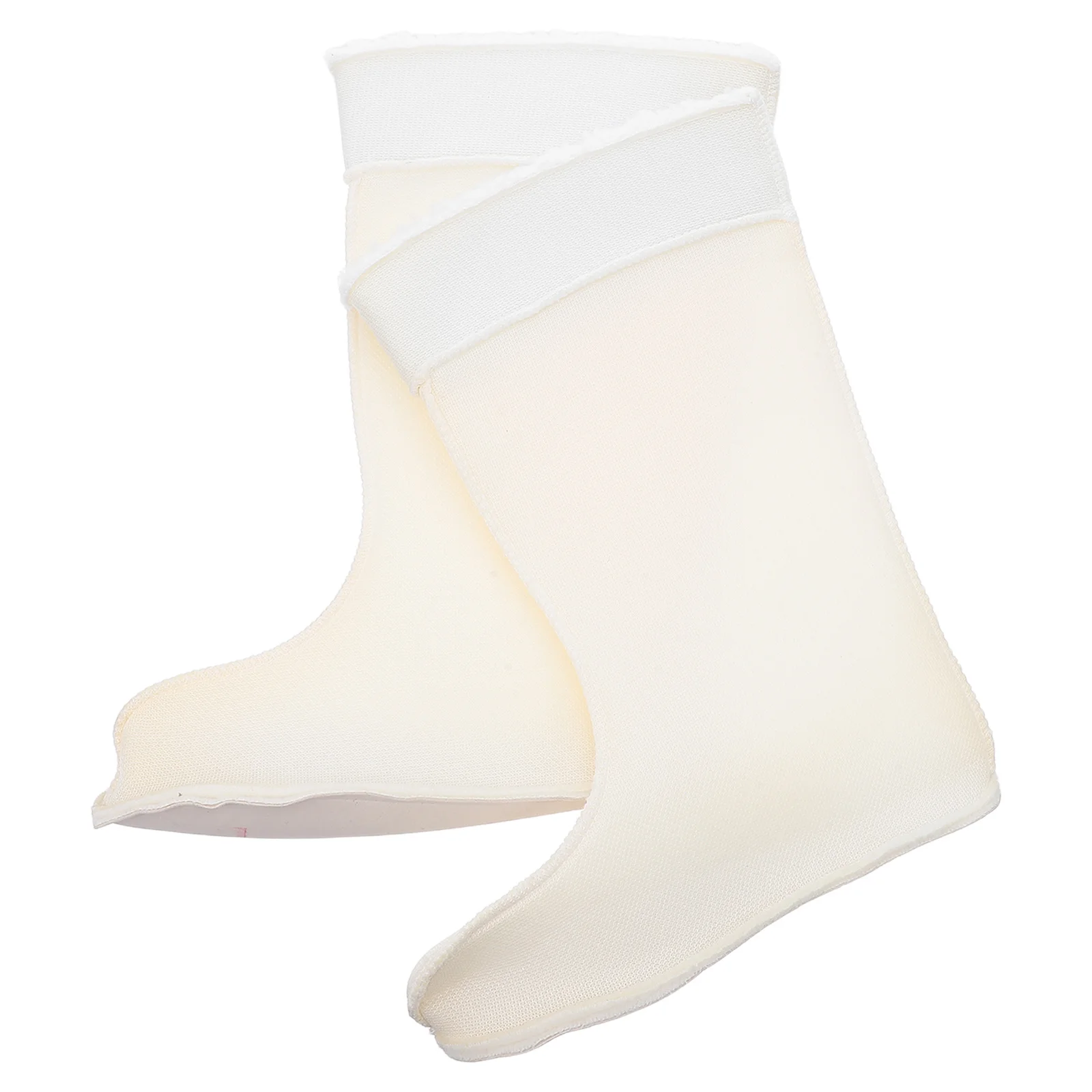 

1 пара теплых водонепроницаемых вкладышей для ботинок, толстая флисовая подкладка для мужчин, 43–45, изолированные вставки до середины икры, пеший туризм, сноуборд, дождевая охота