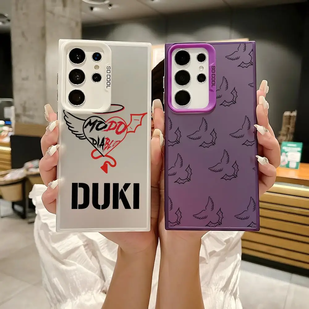 Fashion Rapper Singer D-DUKI Phone Case For Samsung Galaxy S25 Edge S24 S23 S22 S21 S20 Ultra Funda Silicone Silver Phone Case