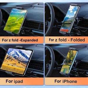 حامل مشبك هاتف السيارة فتحة تهوية لسامسونج جالاكسي Z أضعاف 4 3 2 حامل GPS حامل لجهاز iPad اللوحي مخرج هواء السيارة حامل الهاتف 8 مبيعات رئيسية لوحة قاعدة تلفزيون سامسونج 32 - No7