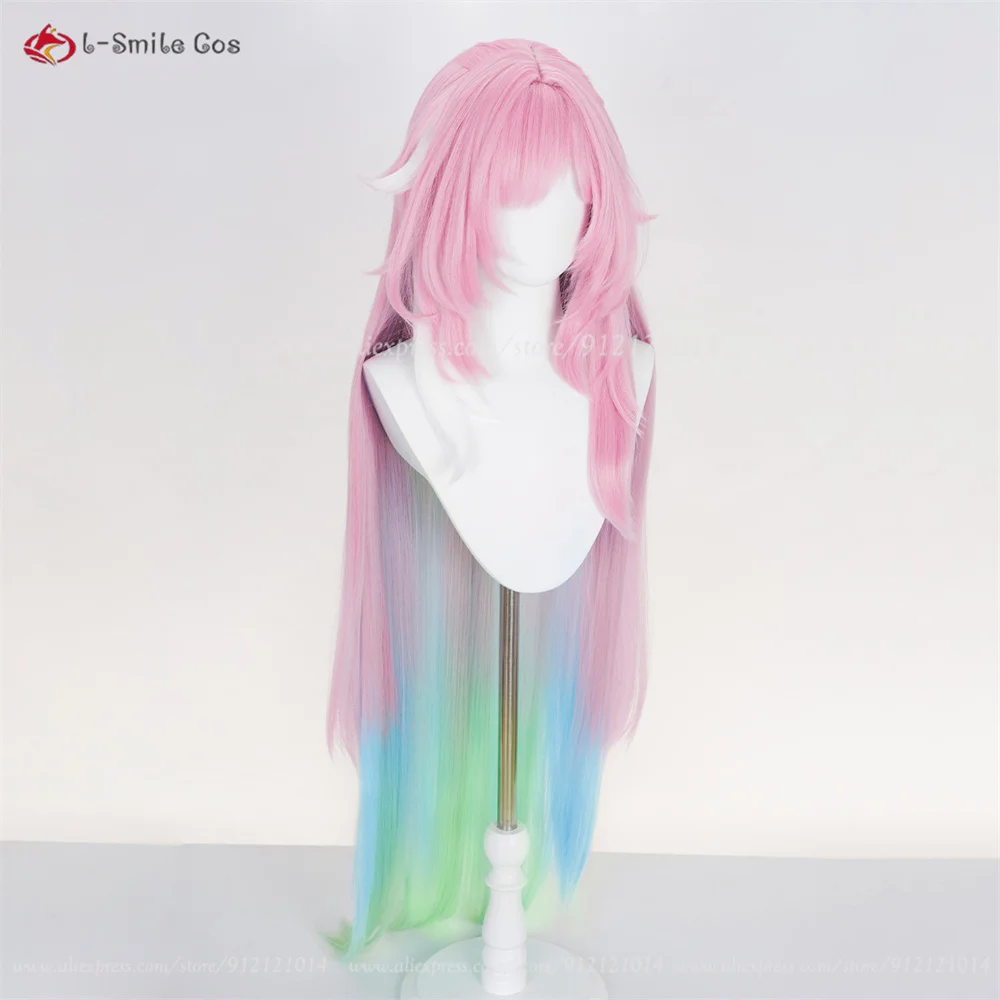 2 Styled HSR Cyrene Parrucca Cosplay 120 centimetri Tintura/Sfumata Parrucche Per Le Donne Cosplay Anime Parrucca Resistente Al Calore Capelli Sintetici Halloween