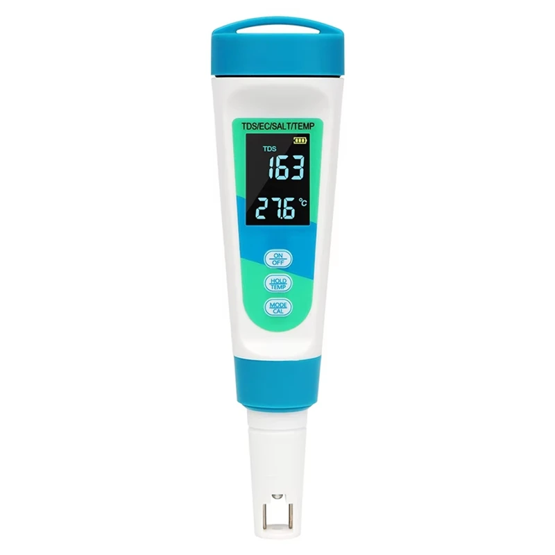 

Emption!4-In-1 TDS/EC/Salinity/Temperature Detector Salt Content Test Water Quality Meter For Swimming Pools Water Aquarium