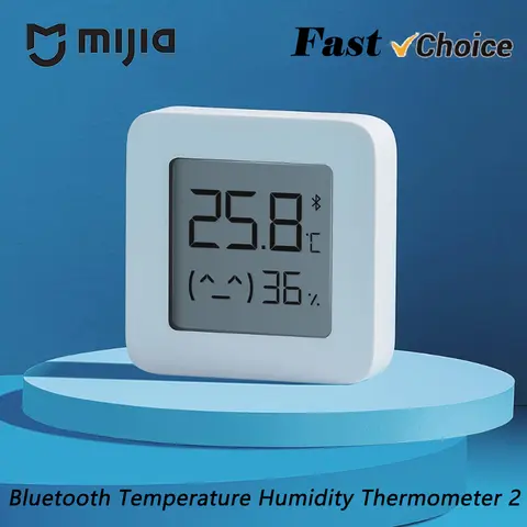 NEW Mijia Thermometer 2 Bluetooth Temperature Humidity Sensor Moisture Meter Smart LCD Screen Digital Mijia App