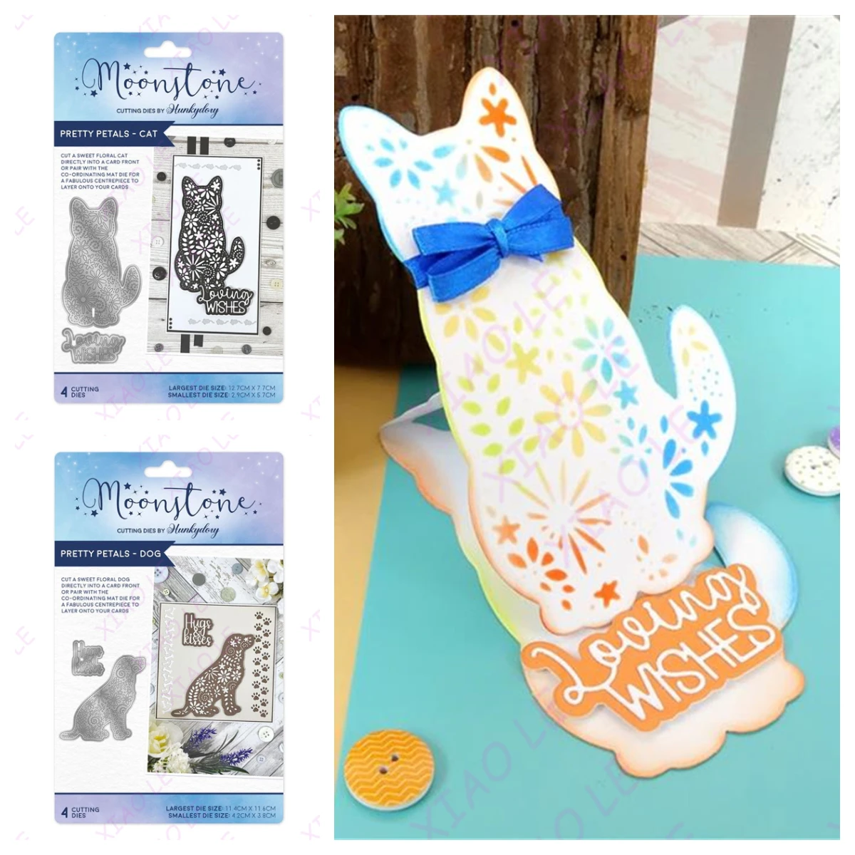 

Metal Craft Cutting Die DIY Scrapbook Paper Diary Decoration Card Handmade Embossing 2025 New Product Pretty Petals Dog Cat