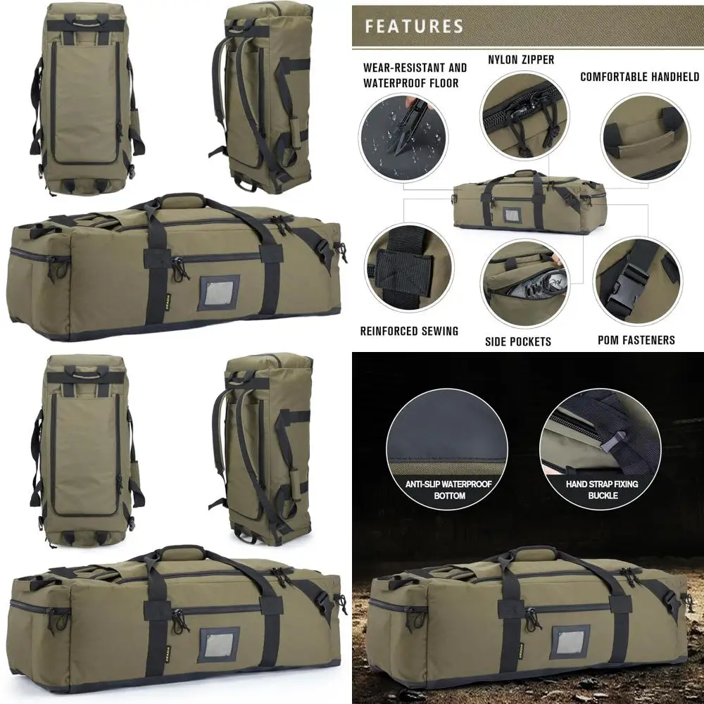

Large Water-Resistant Polyester Travel and Gym Duffel Bag with Shoe Compartment - Ideal for Men & Women