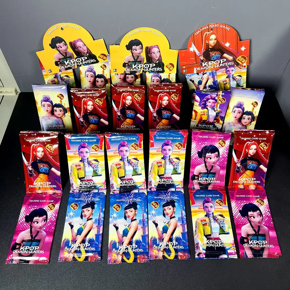 6-Pack Random Demon Hunter WLB Micro-Holo Rare Cards Collection Set, K-Style Anime TCG for Fans Gift, Trading Card Game Accessor