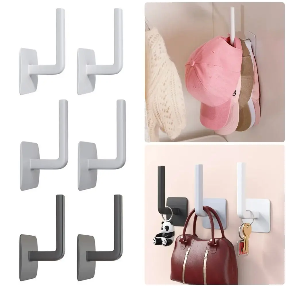 

1Pcs New Storage Organizer Hat Rack No Drilling Kitchen Wall Cap Hook Adhesive Holder Baseball Cap Hanger for Door Closet
