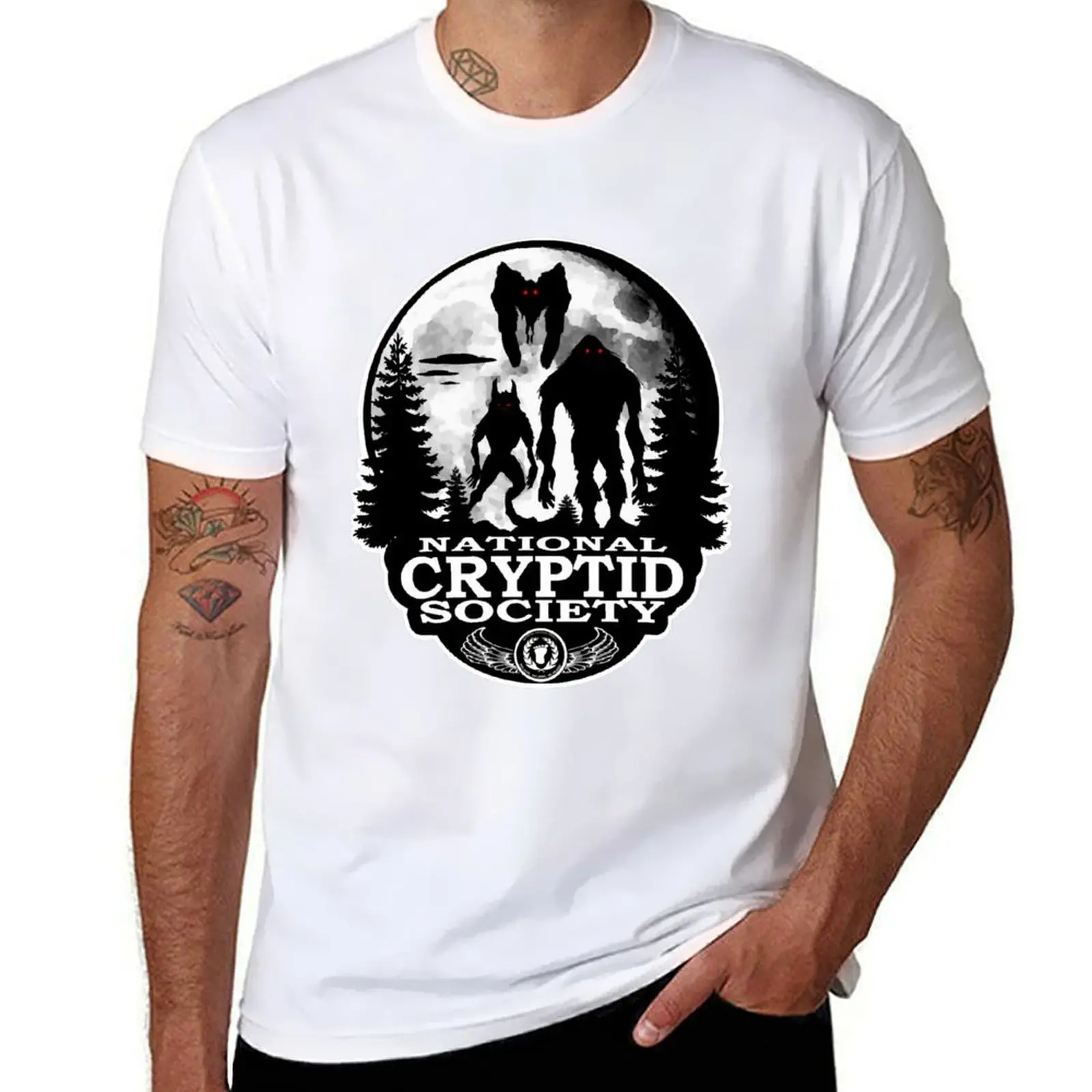 

Bigfoot, Dogman, Mothman, UFO's; National Cryptid Society T-Shirt man t shirt designer man t shirt cotton T-Shirt