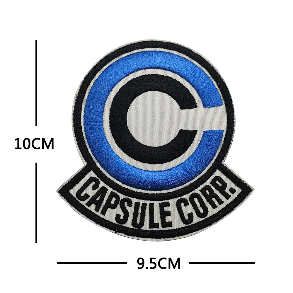 Capsule Corp Embroidery Patch Armband Badge Sticker Decal Applique Embellishment Anime Cartoon Decorative Patches