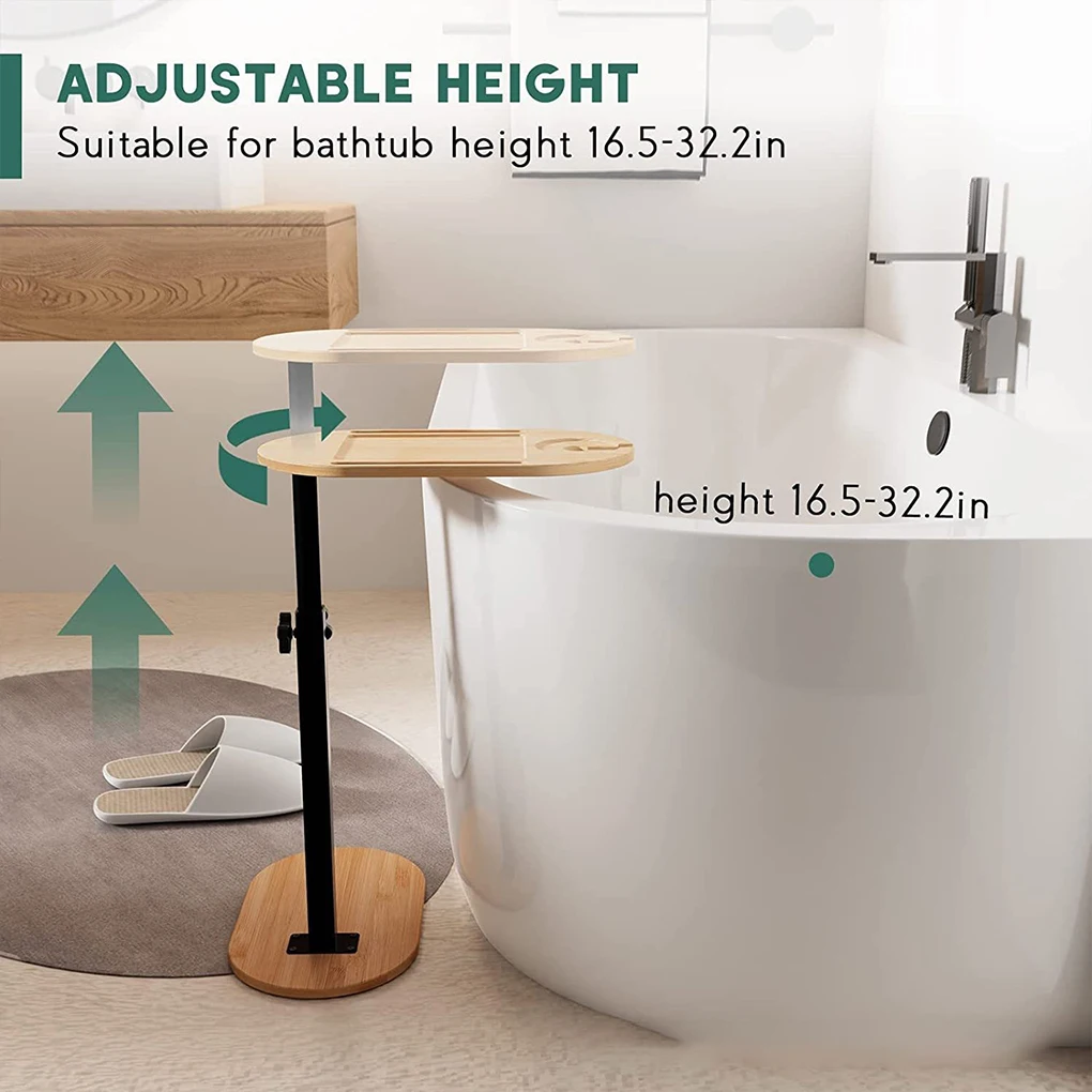 Wood Wide Range Of Uses Freestanding Bathtub Caddies For Tub Against Wall – Any Bathroom Easy