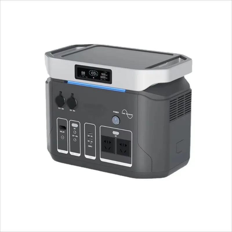 Plug-and-Play Solar System Outdoor Portable Generator 1000W 1200W 1500W Portable Power Bank
