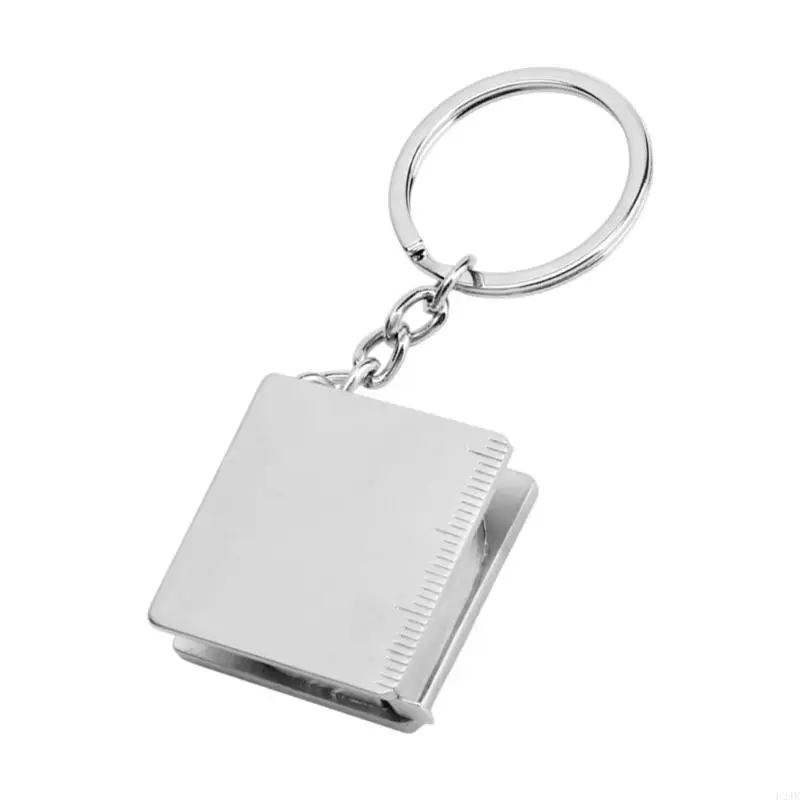 Portable 80cm Steel Ruler Keychain Alloy For Engineers Designers
