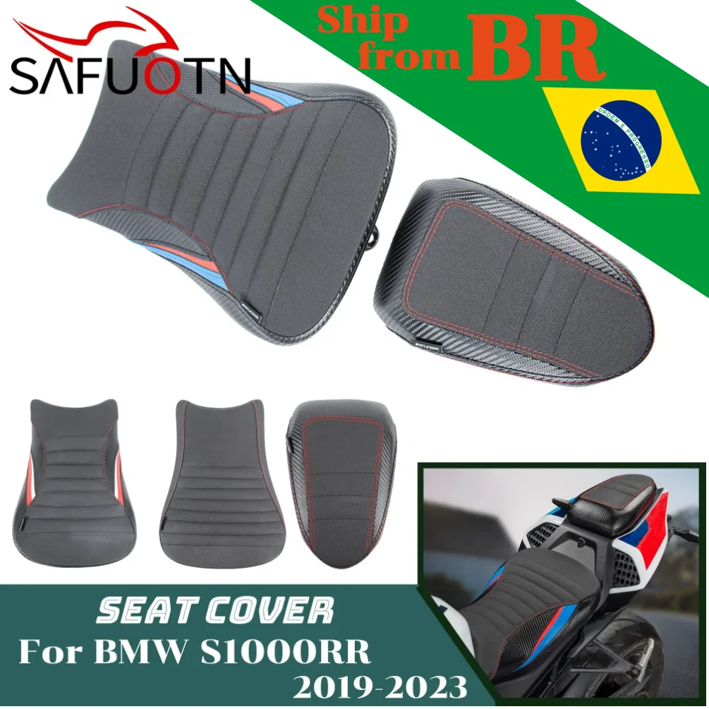 

S1000RR Front Driver Seat For BMW S 1000RR 2019 2020 2021 2022 2023 S1000 RR Motorcycle Rear Passenger Pillion Cushion Cover