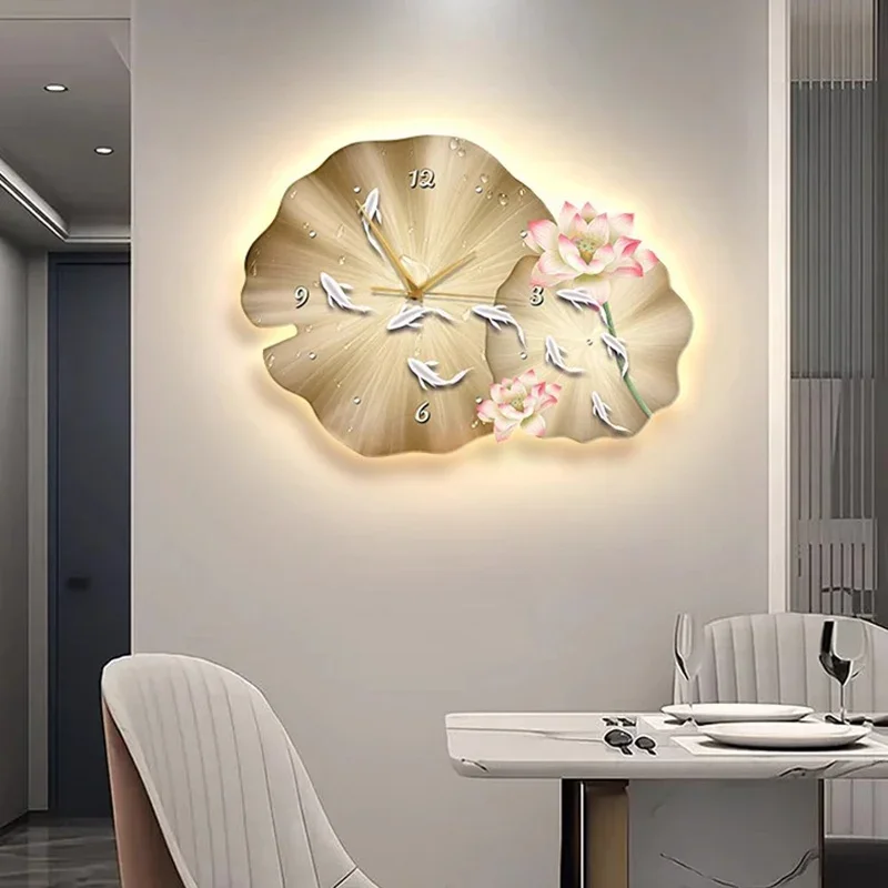Nordic Led Art Mural Wall Clocks Luxury Aesthetic Bedrooms Modern Wall Watch Minimalist Fashion Simple Wanduhr Room Decoration