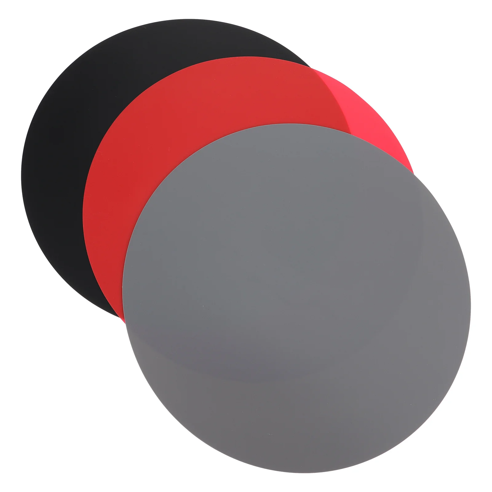 

3Pcs Silicone Heat Insulation Mat Anti-Slip Round Tableware Placemat for Kitchen Dining Table Waterproof Oilproof Pot Pad