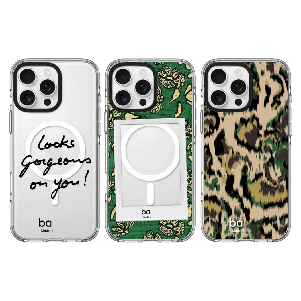 

Camouflage Acrylic White Border Magnetic Phone Case Cover for IPhone 17 16 15 14 13 12 Pro Max Case