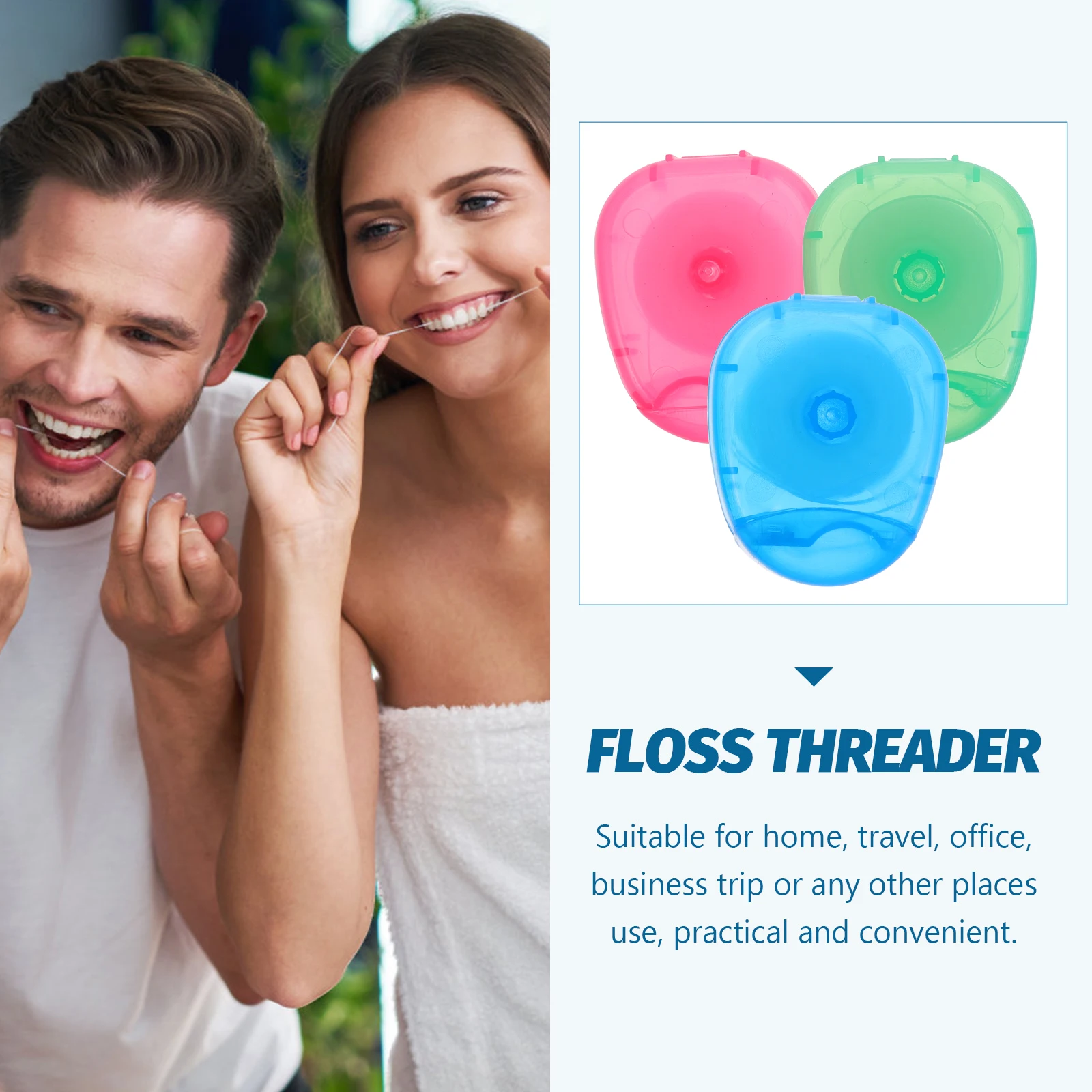

3pcs Portable Dental 3 Practical Dental Floss Pcs Travel Picks PP Fiber Long Disposable Holder Floss Holder Tools