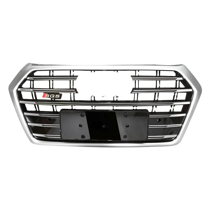 SQ5 style auto front grille for Audi Q5 ABS material honeycomb sq5 grill for Audi Q5 2013 2014 2015 2016 2017 2018