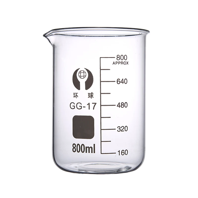 Different Sets Lab Borosilicate Glass Beaker Scaled Measuring Cup Heat-Resist Glass Chemical Container