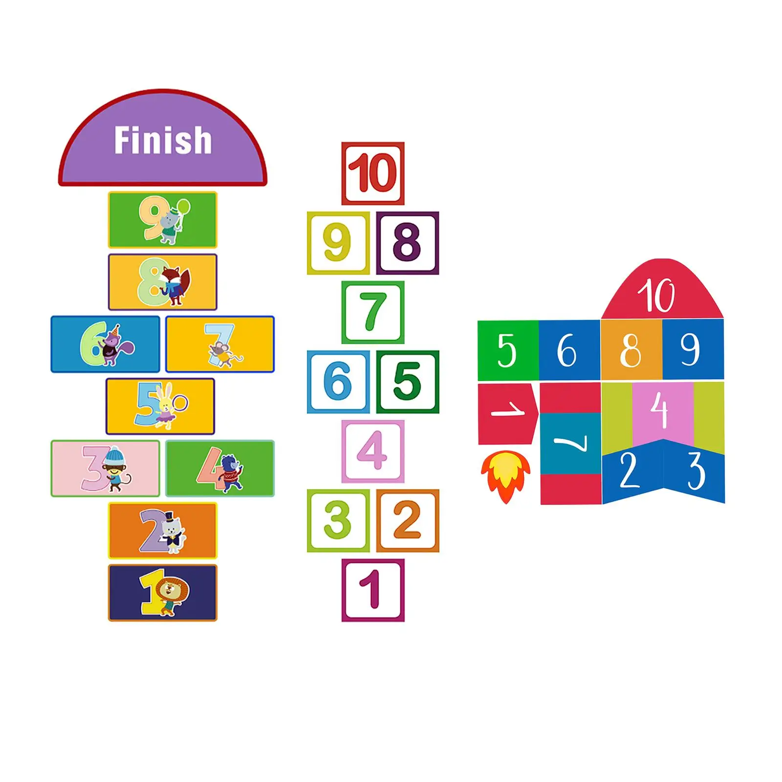 

Наклейка Hopscotchfloor Красочная детская наклейка на стену Hopscotch для дома