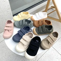 Spring New Children Canvas Shoes Baby Soft Kindergarten Shoes Boys Girls Fashion Low-top Canvas Shoes