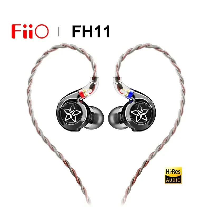 

FiiO FH11 HiFi 1DD+1BA Hybrid Driver In-ear IEM Earphone with Detachable 0.78 2Pin Cable hifi stereo wired earbuds for Musician