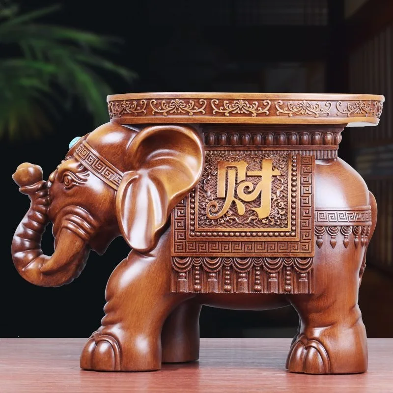 Elephant stool ornament  floor living room shoe change  creative animal stool office coffee table housewarming opening