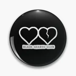 Black Hearts Club Yungblud Design  Customizable Soft Button Pin Brooch Gift Cute Clothes Funny Fashion Badge Metal Decor Hat