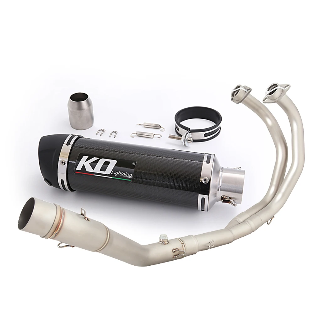 Motorcycle Full Exhaust System Header Pipe Muffler With DB Killer Slip On For YAMAHA YZF-R25 2014-2025 MT03 MT25 2016-2025