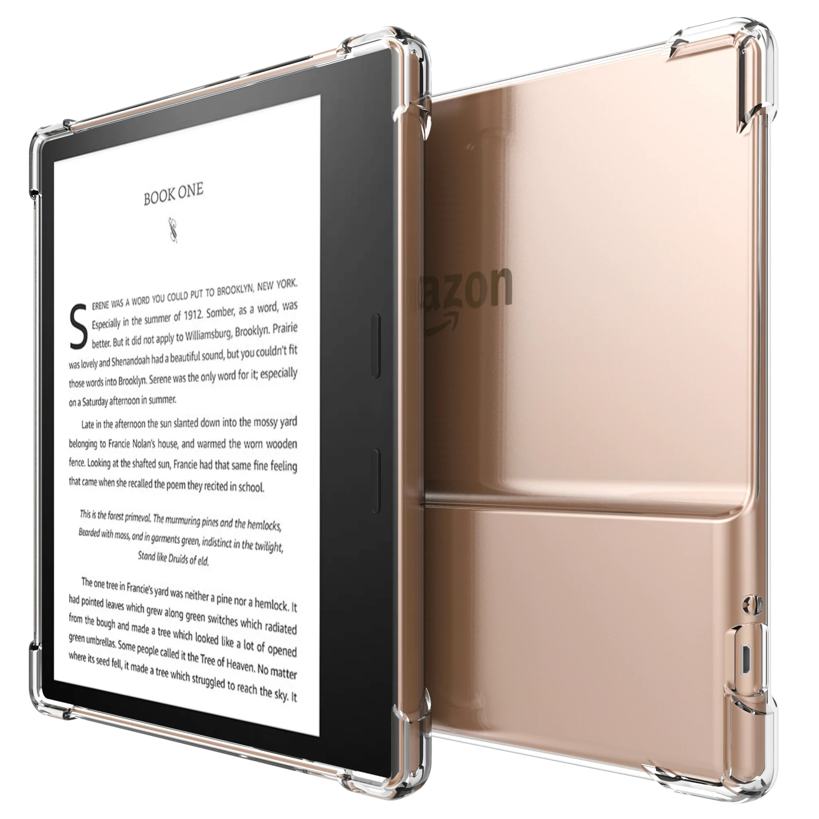 Clear Case for Kindle Oasis 9th/10th Gen | Thin & Light Design | Scratch Resistant | TPU Transparent Soft Shell Back Cover