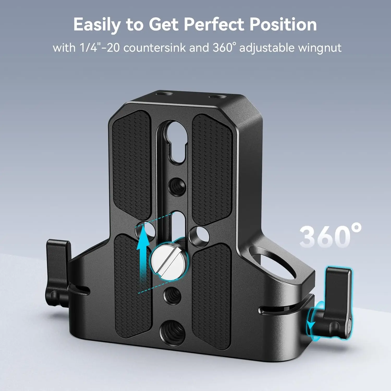 Smallrig Camera Base Plate With 15mm Lws Rod Rail Clamp, Baseplate for A6500 A6600 A6300, for R5 R6, for A7siii