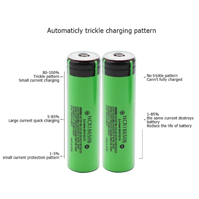 New Original NCR18650B 3.7v 3400mAh 18650 Rechargeable Lithium Battery for  Flashlight Batteries+Pointed