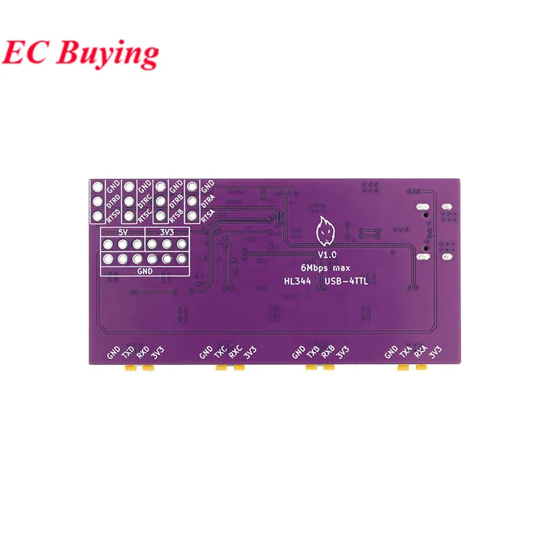 USB auf 4 8-Wege-RS485-Seriell-Port Typ C auf 4 8-Wege 485-Mehrkanal-UART TTL CH348 HUB RS485-Modul-Erweiterungsplatine YR-6028 – Detail 12