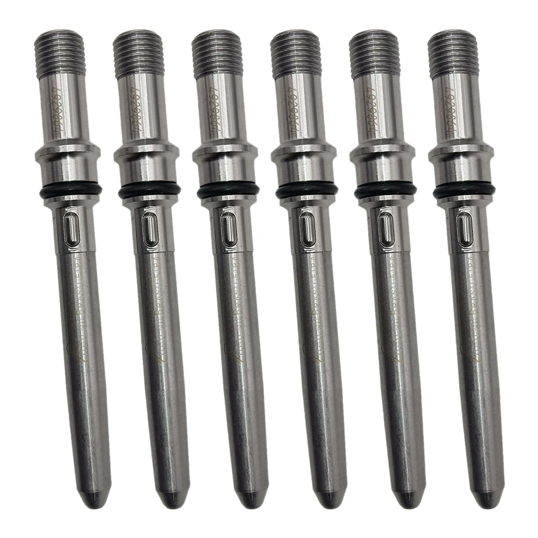 6Pcs Injector Connector Tubes Auto Parts Injector Takeover Replacement for Dodge Cummins 03-12 5.9L 6.7L Replace 4929864