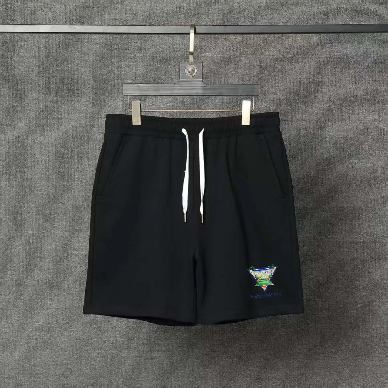 2026 Casinoblank Paris 1:1 The Triangular Logo Of the Future City Printed Women Men Shorts Pocket Loose Men Sweapants Shorts