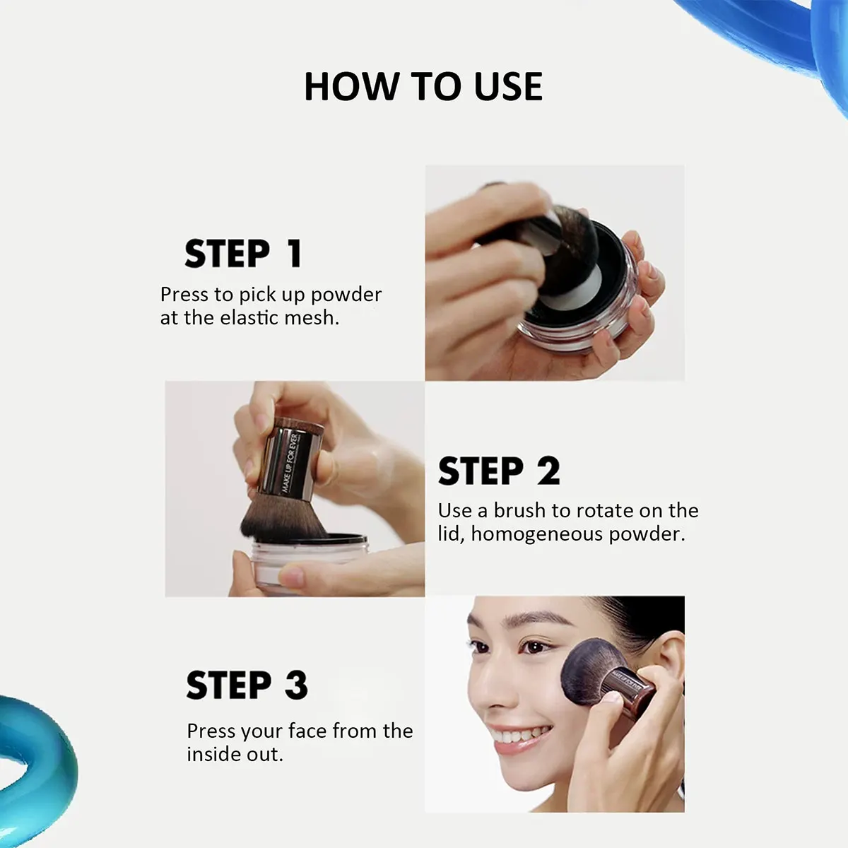 MAKE UP FOR EVER HD Skin Setting Powder,Matte Finish,Fine Powder,Lightweight & Non-Greasy,Pore Minimizing,Blurring Effect