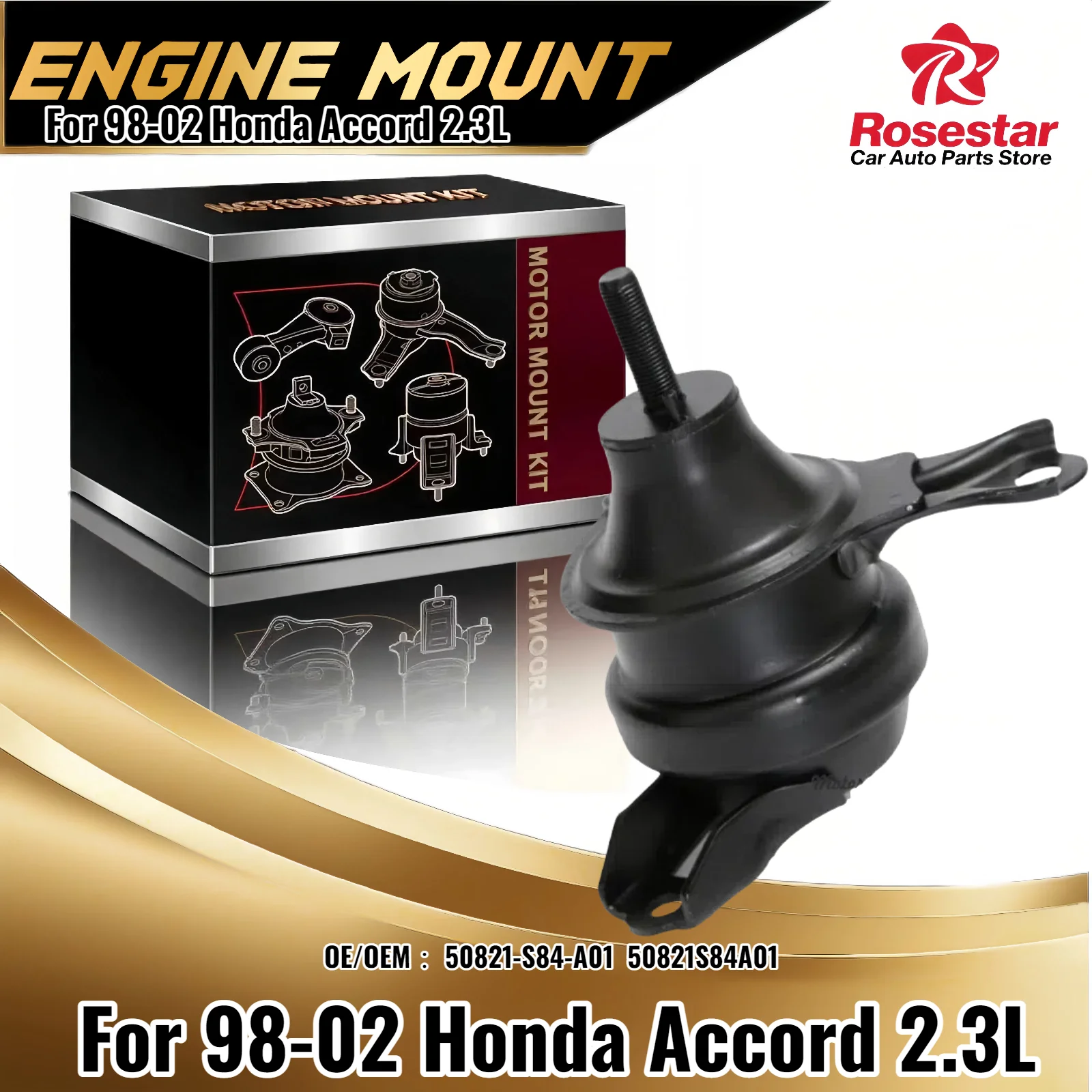 

A6583 Front Left LH Engine Motor Mount For 98-02 Honda Accord 2.3L 50821-S84-A01 50821S84A01