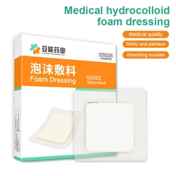 5PC Portable Hydrocolloid Adhesive Dressing Wound Dressing Self Adhesive Breathable Ultra Thin Waterproof Bedsore Heal Pad Patch