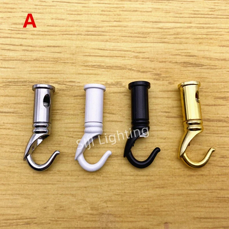 Ceiling Plate Hook Hardware Zinc Alloy Hook Restaurant Bar Ceiling Rose M10 Ring For led Ceiling Light Closed Hook Opening Rings