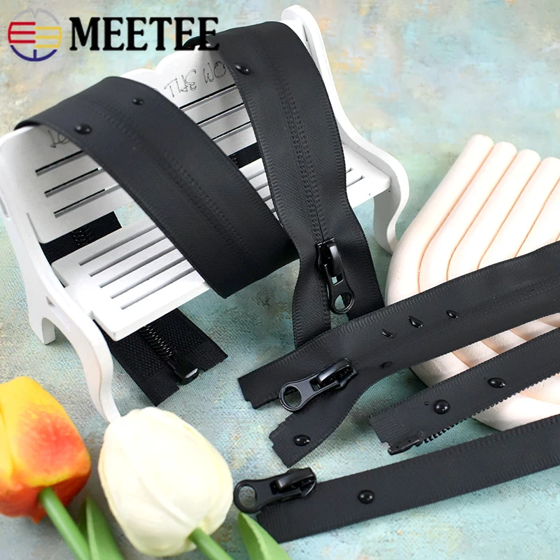 

5Pcs 5# Waterproof Nylon Zippers 40-150cm Open-End Zipper Tent Down Outdoor Clothes Replace Zip Repair Kit DIY Sewing Acessories