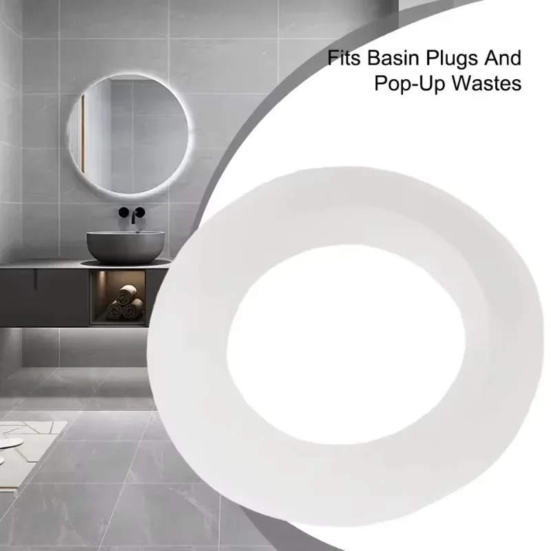 30PCS Rubber Seal Washer Gasket Bathroom Basin Drain Ring Plug Kitchen Sink Filter Gasket Bathtub Basin Sink Plug Cap WasherSeal